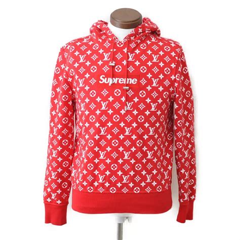 supreme louis vuitton felpa rossa|louis vuitton tops.